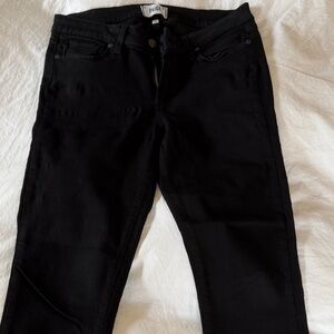PAIGE Women's Jet Black Skinny Jeans